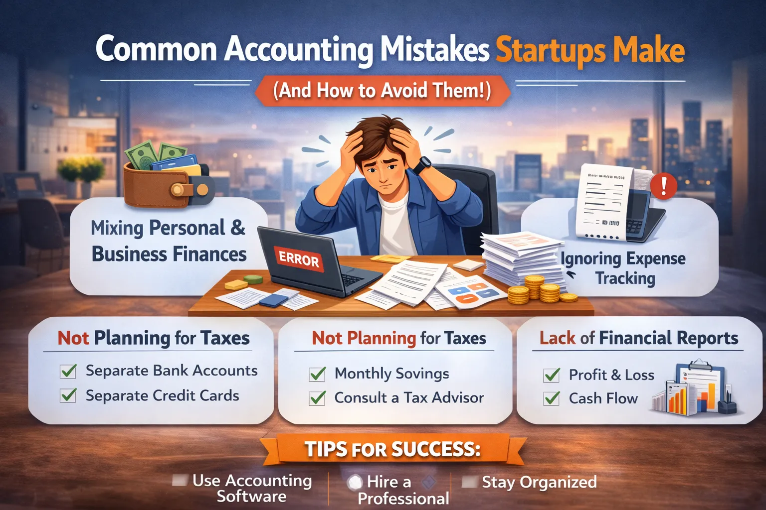 common accounting mistakes startups
